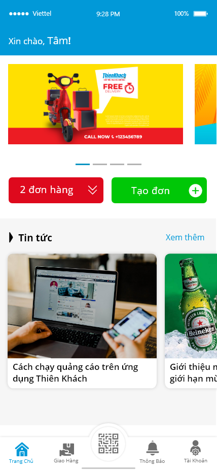 App vận chuyển